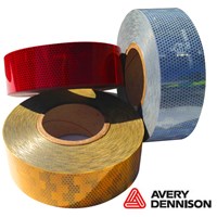 Avery Dennison ECE104 Contour Tape (Rigid Grade) Amber 12.5M